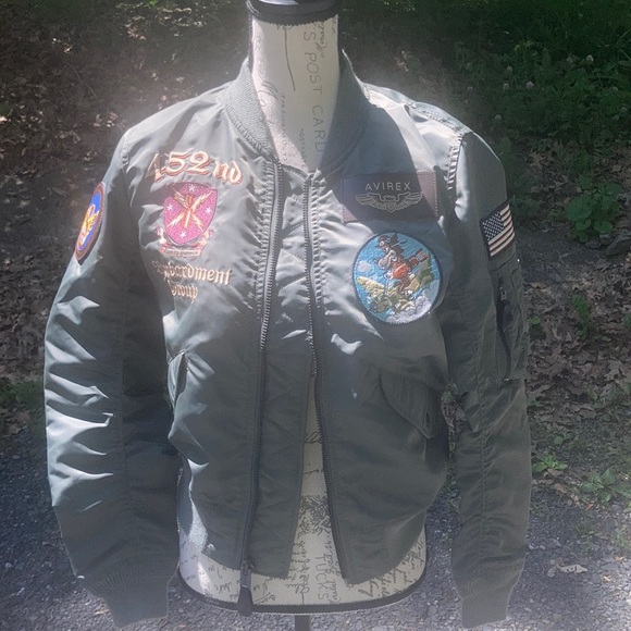 Avirex Vtg Nylon Bomber Jacketair Force 
